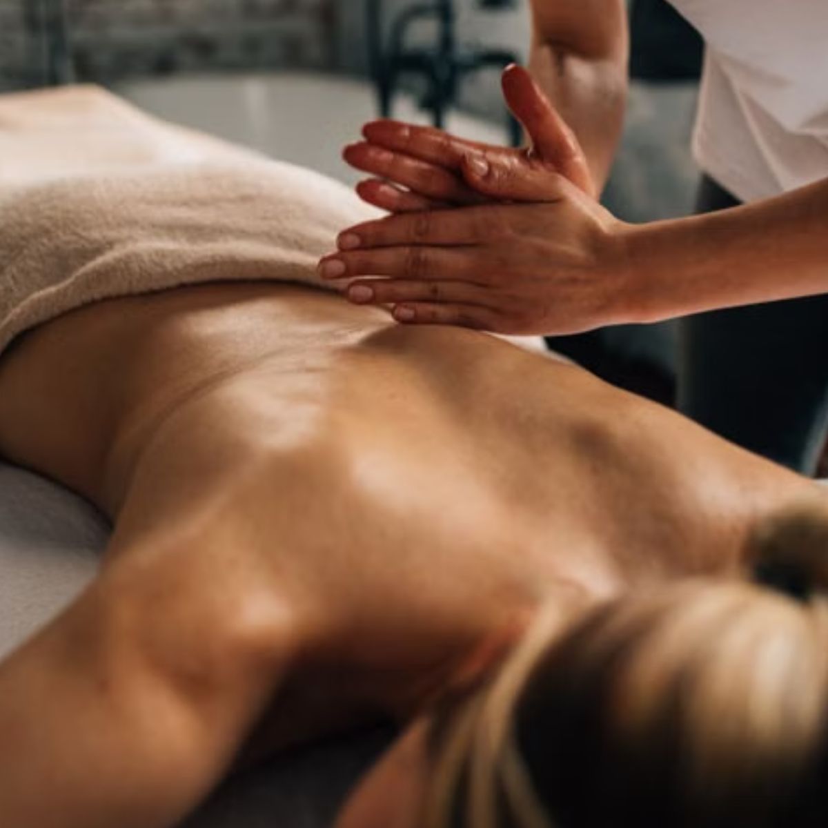 A Signature Massage in progress at Amani Wellness Spa